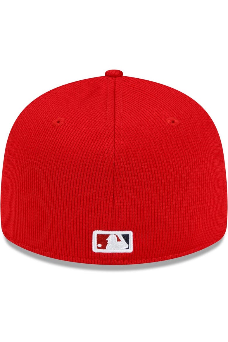 Men's New Era Red Washington Nationals 2022 Clubhouse Alternate Logo Low Profile 59FIFTY Fitted Hat, Alternate, color, Red