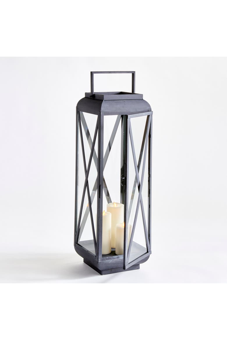 Terrazza Outdoor Lantern Large, Alternate, color, Gray