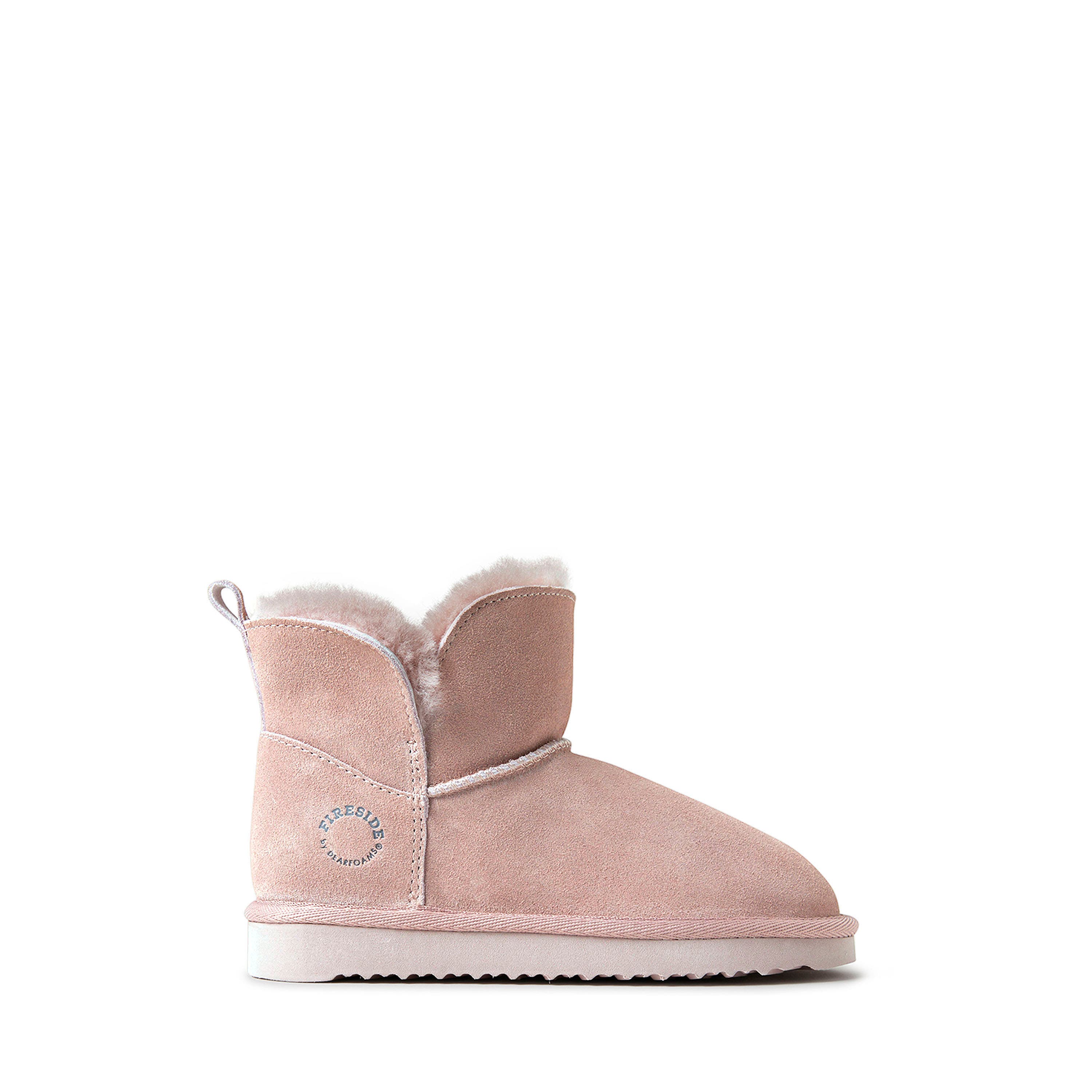 Kids' Fireside Bunbury Genuine Shearling Boot, Alternate, color, Dusty Pink