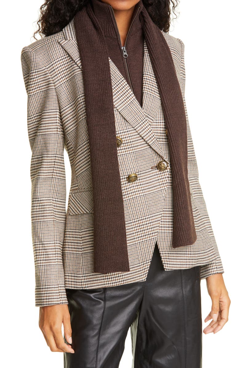 Veronica Beard Nassau Merino Wool Scarf Dickey, Alternate, color, 