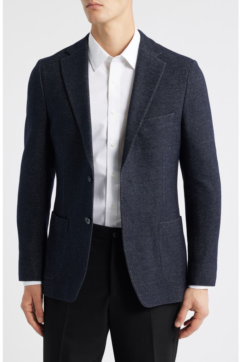Icon Relaxed Fit Wool Blend Sport Coat, Main, color, DARK BLUE