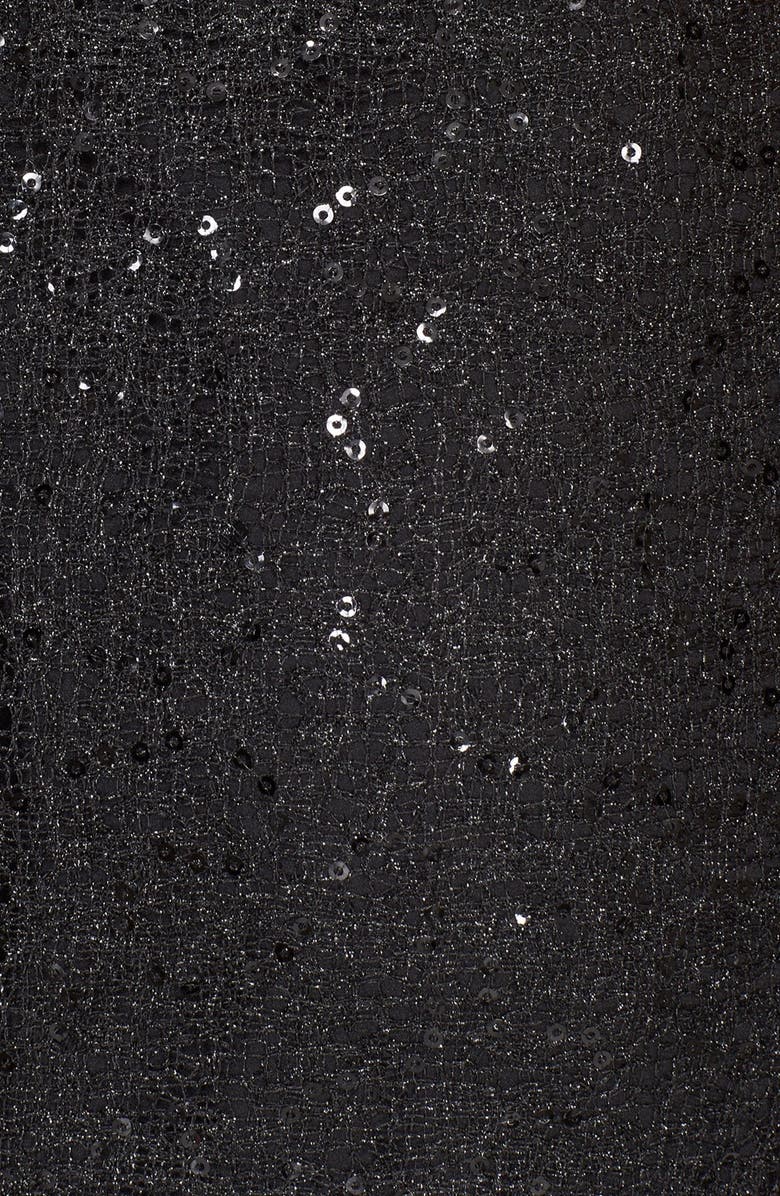 St. John Collection Paillette Gossamer Mesh Gown, Alternate, color, 