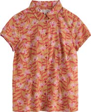 Seasalt Cornwall Rushmaker Floral Organic Cotton Voile Button-Up Shirt