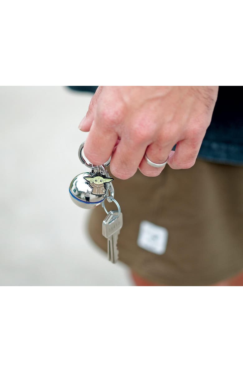 Toynk Star Wars The Mandalorian Razor Crest 3D Shifter Knob with Grogu Keychain, Alternate, color, Silver