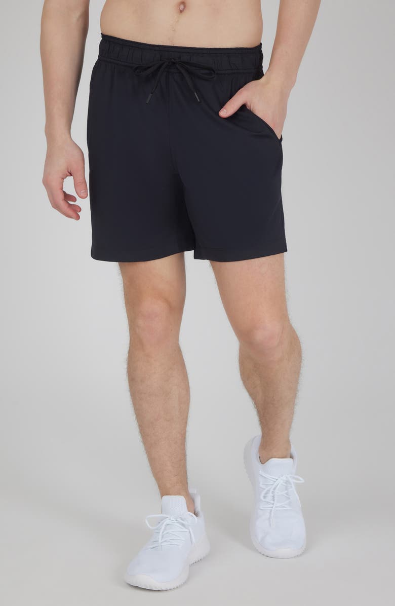 90 DEGREE BY REFLEX Power Piqué Stretch Knit Shorts, Main, color,