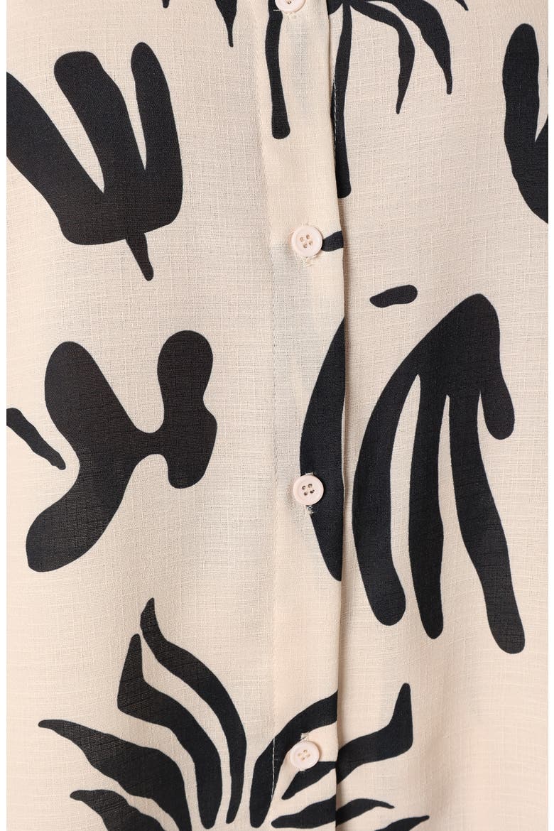 Sawyer Short Sleeve Button-Up Shirt, Alternate, color, BEIGE BLACK