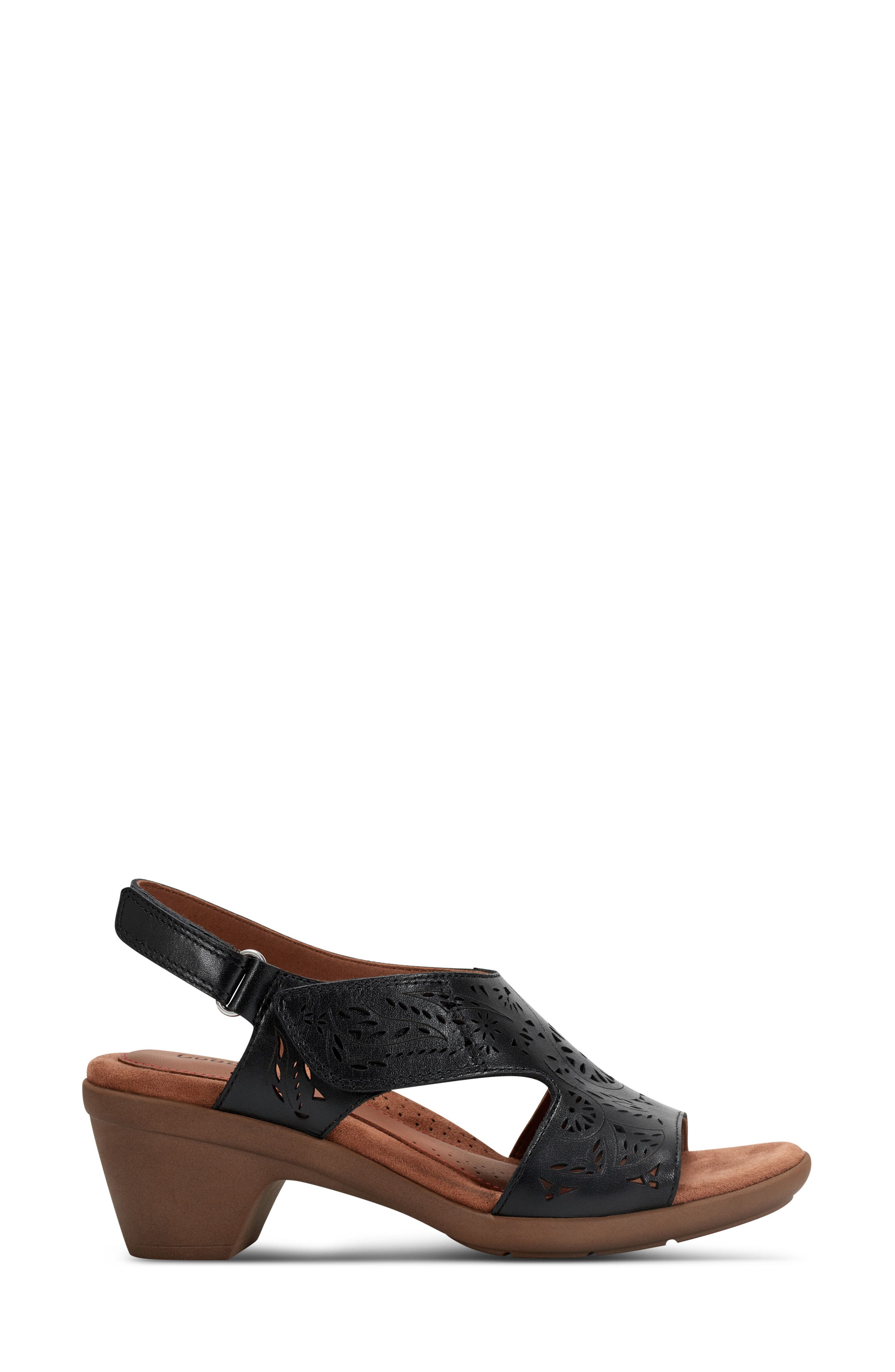 Rockport Cobb Hill Corria Slingback Sandal, Alternate, color, Black