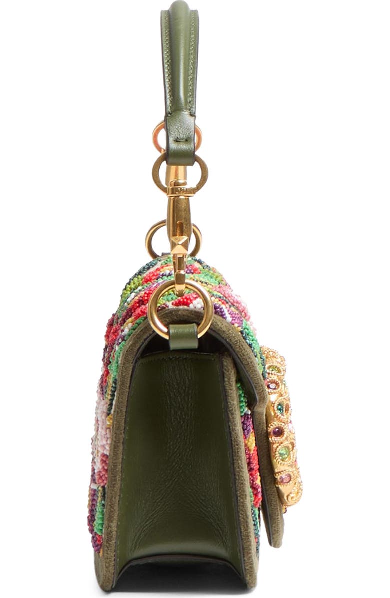 Valentino Garavani Small Locò VLOGO Crystal Embellished Shoulder Bag, Alternate, color, Multi