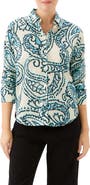 Karen Kane Ruched Sleeve Shirt