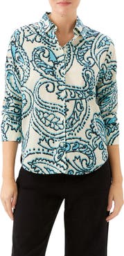 Karen Kane Ruched Sleeve Shirt