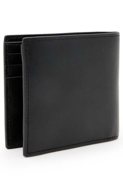 Allsaints Delph Tierra Leather Wallet In Black