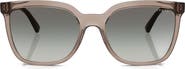 VOGUE 55mm Polarized Gradient Square Sunglasses