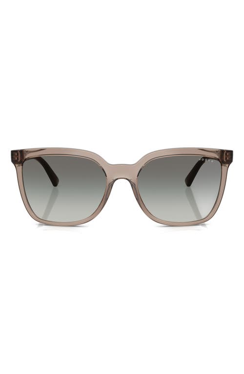 Vogue 55mm Polarized Gradient Square Sunglasses