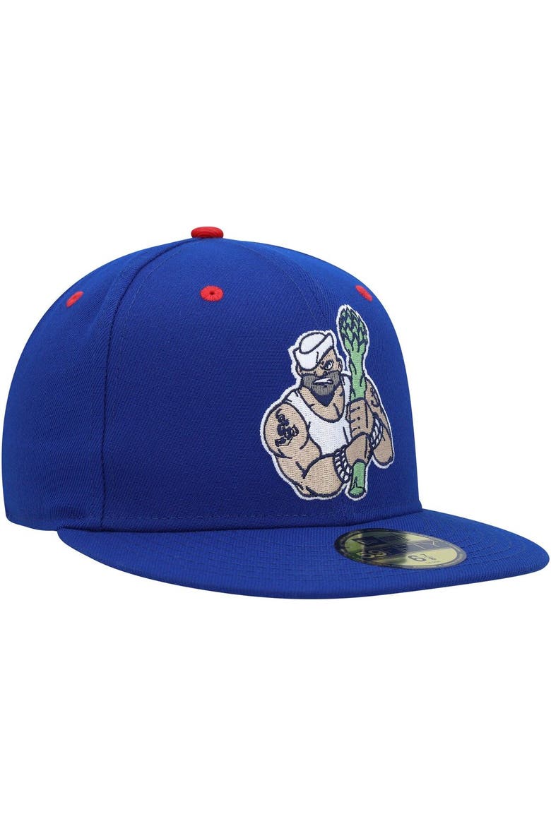 Men's New Era Blue Stockton Ports Marvel x Minor League 59FIFTY Fitted Hat, Alternate, color, Blue