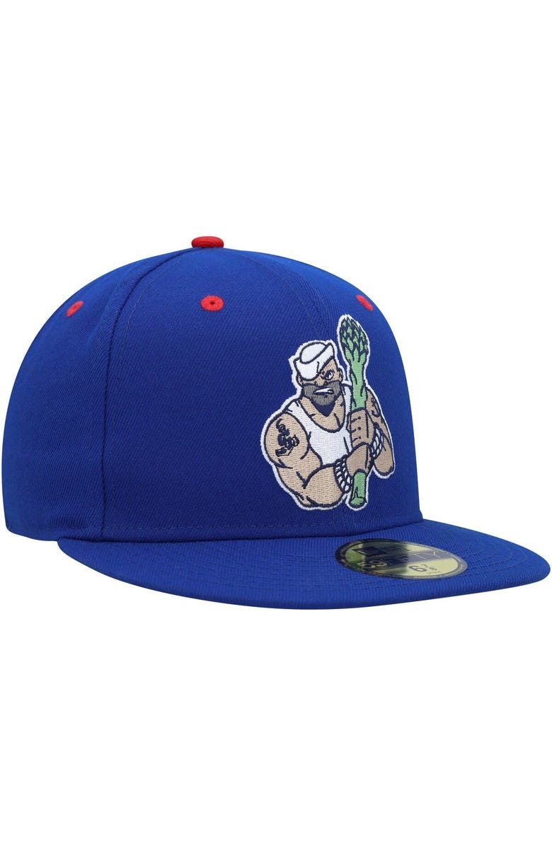 New Era Men's New Era Blue Stockton Ports Marvel x Minor League 59FIFTY Fitted Hat, Alternate, color, Blue