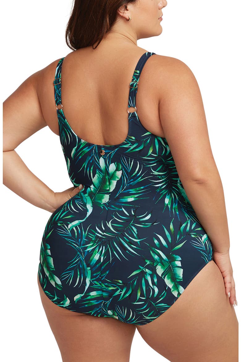 Palmspiration Delacroix One-Piece Swimsuit, Alternate, color, DARK NAVY