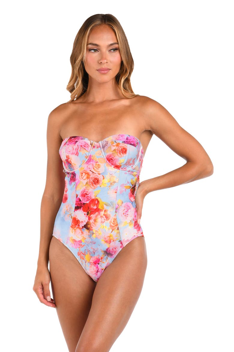 Amie Soft Clound Underwire One-Piece Swimsuit, Alternate, color, PINK