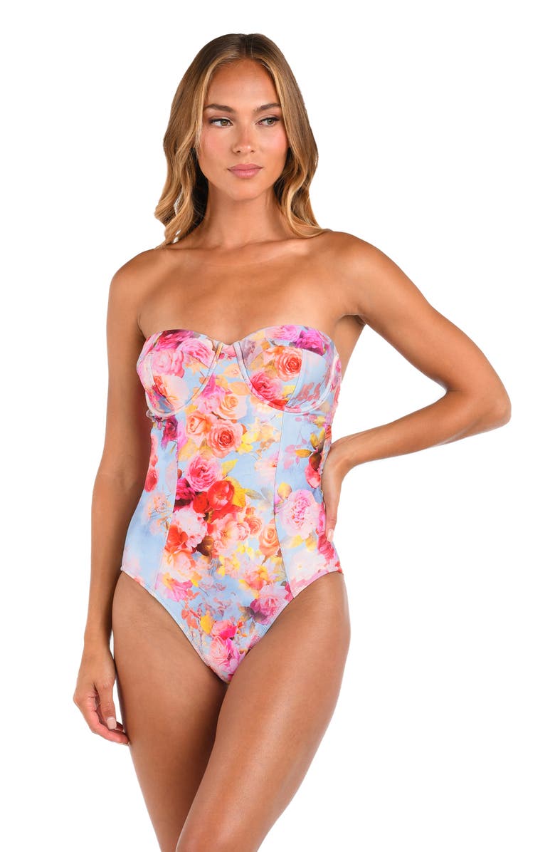 L'AGENCE Amie Soft Clound Underwire One-Piece Swimsuit, Alternate, color, 