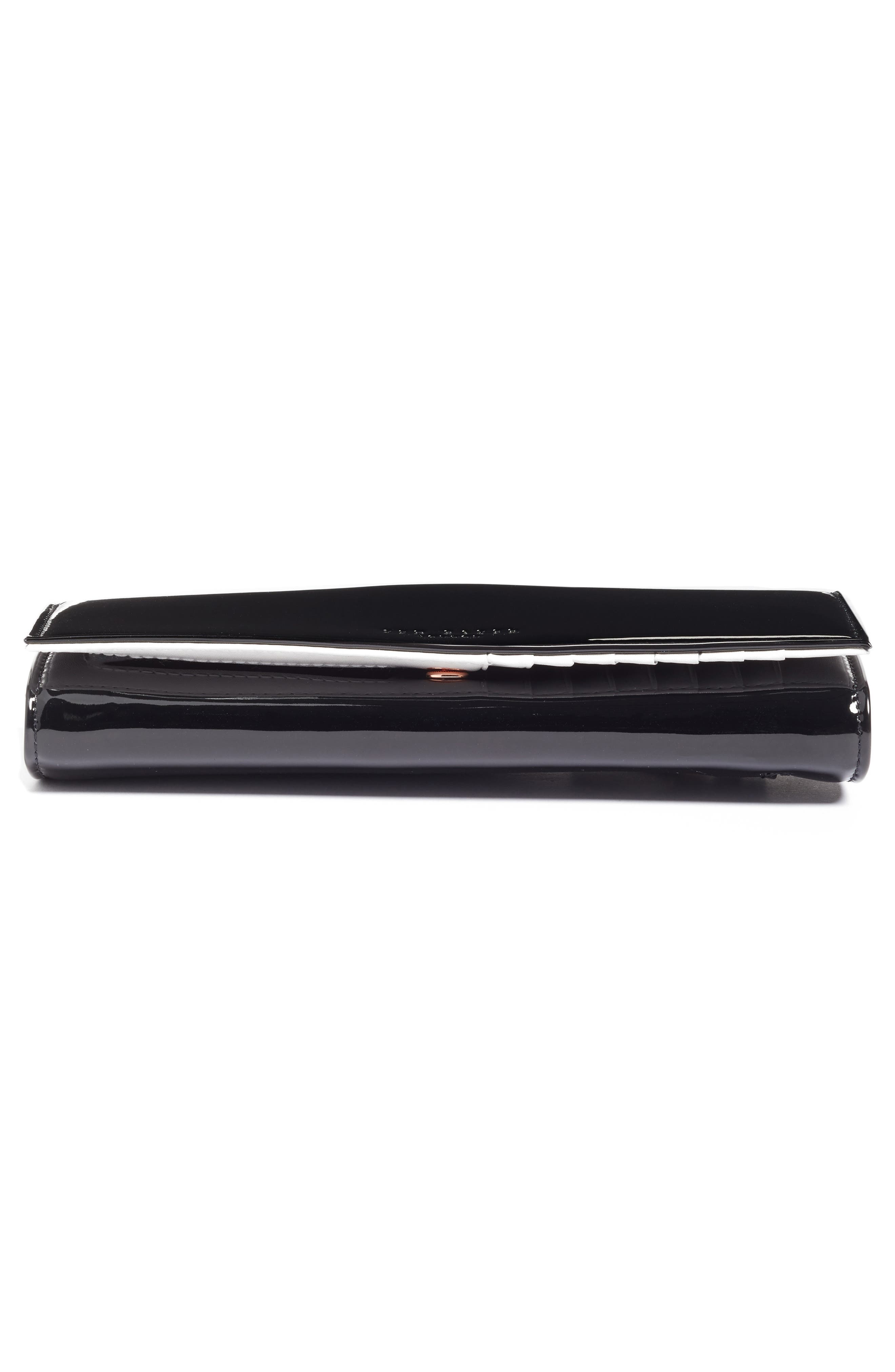 Merlow Leather Matinée Wallet (Nordstrom Exclusive), Alternate, color, BLACK