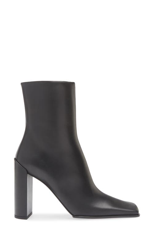 Alaïa Square Toe Bootie In Animal Print