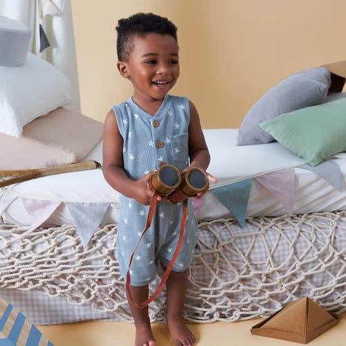 Shop Modern Moments™ By Gerber Sleeveless Short Romper In Medium Teal Starfish