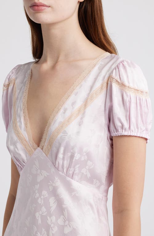 Loveshackfancy Sylara Silk Minidress In Pink