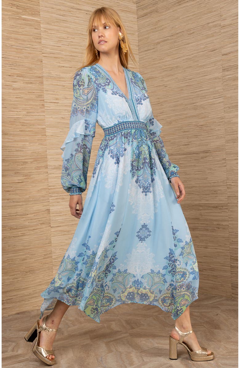 Hale Bob Kamilah Chiffon Dress, Alternate, color,