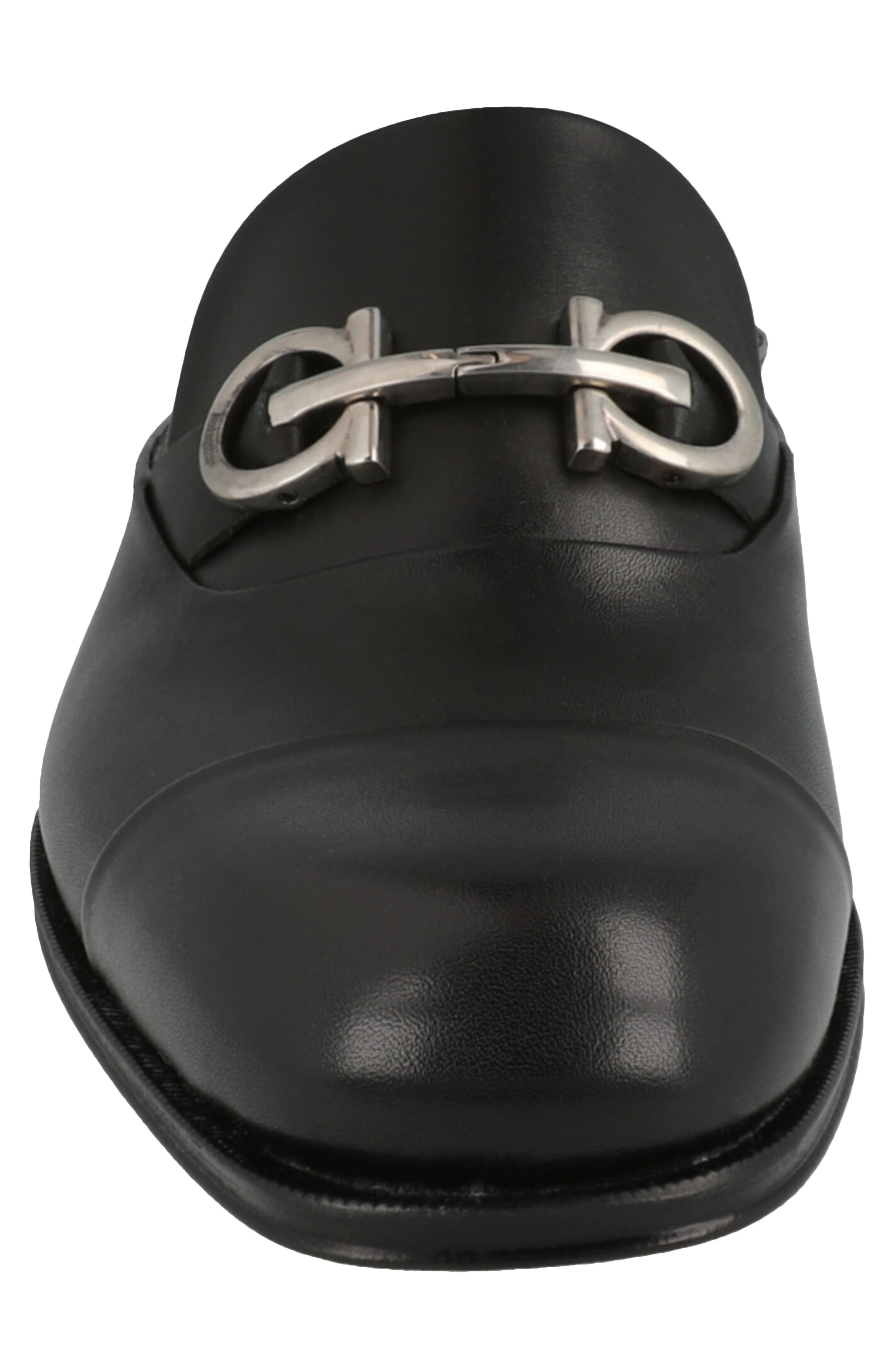 FERRAGAMO Gab Gancini Mule, Alternate, color, Black