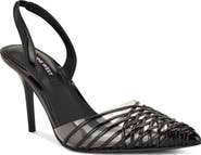 Nine West Pemma Slingback Pointed Cap Toe Pump