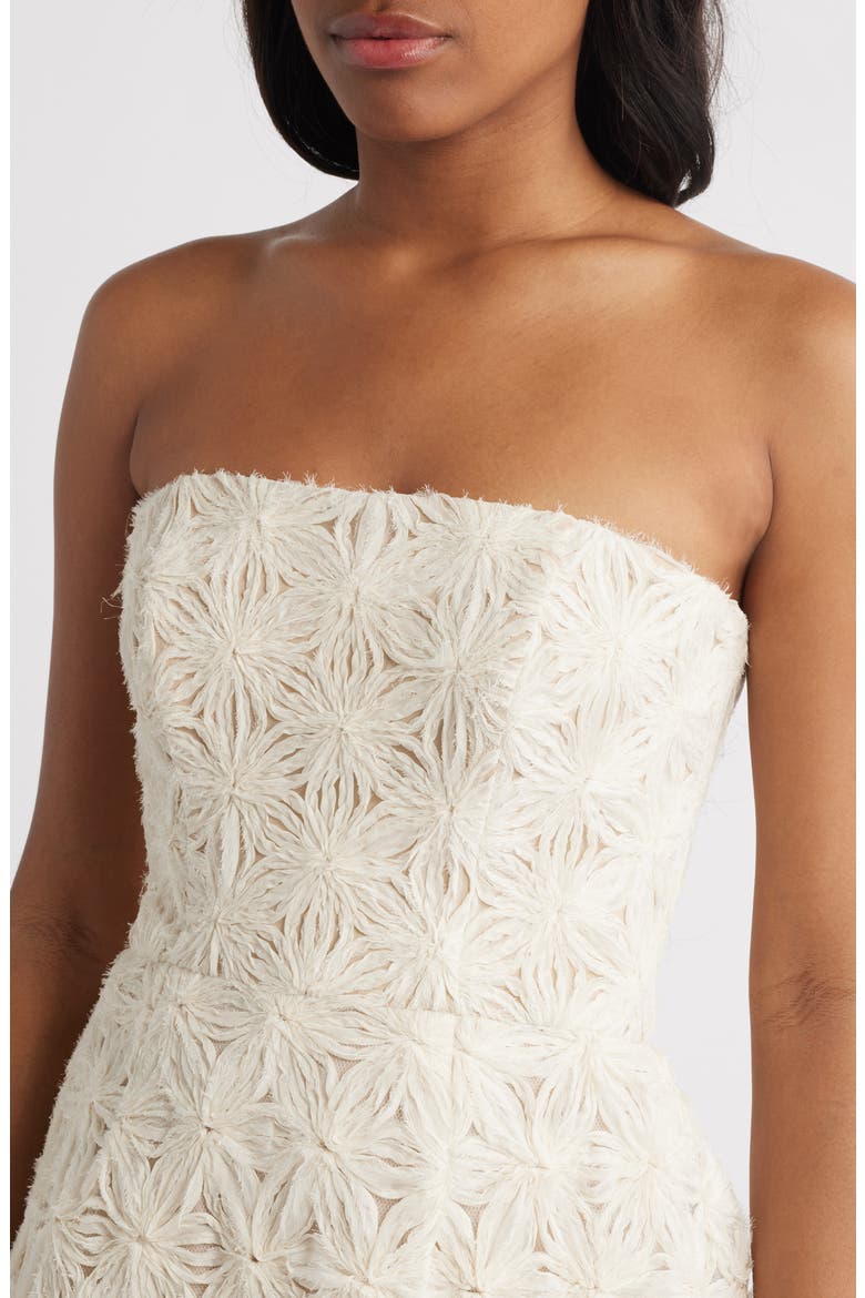 Karlina Strapless Cocktail Minidress, Alternate, color, ECRU