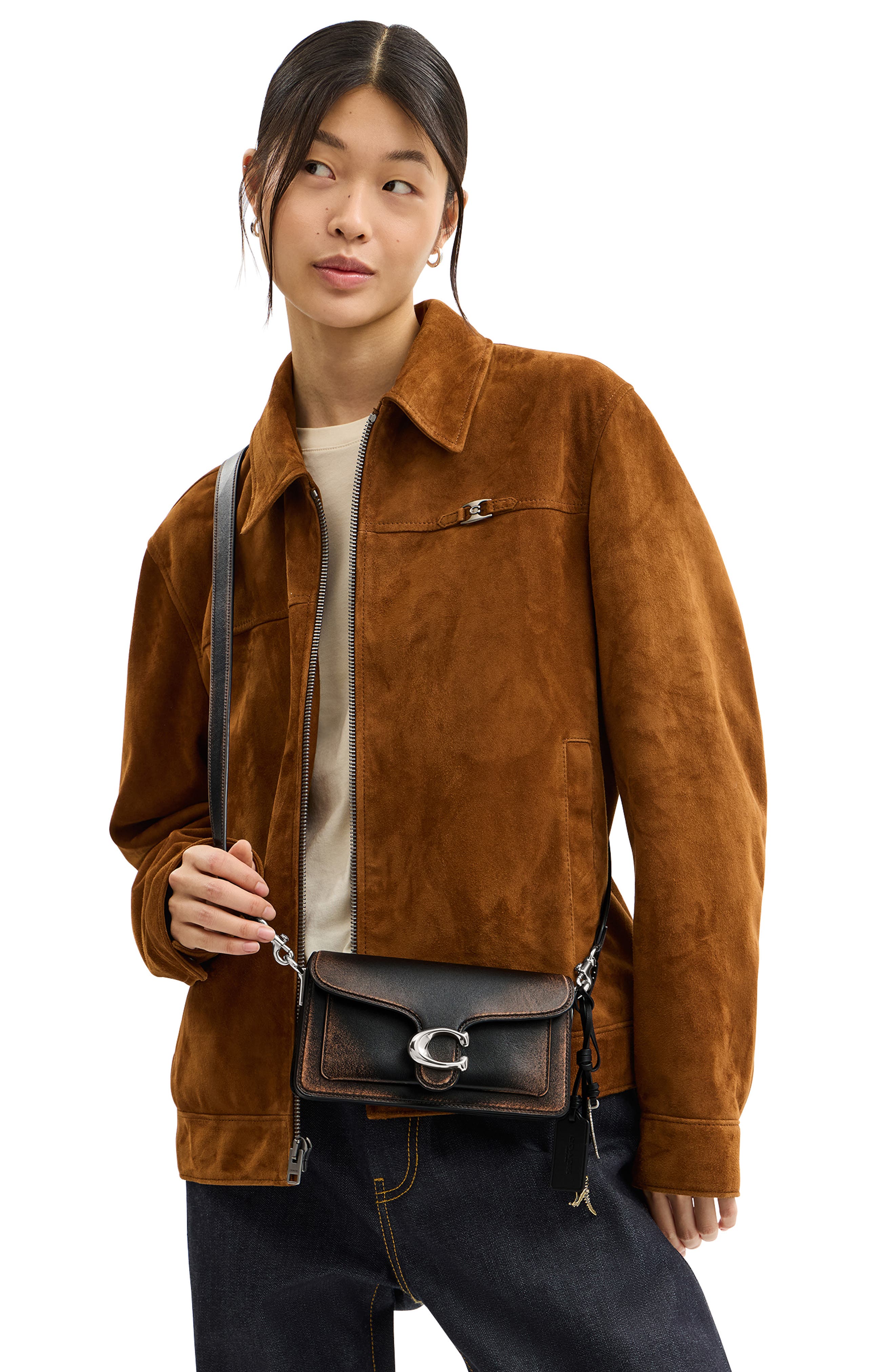 COACH Tabby Loved Leather Shoulder Bag, Alternate, color, 