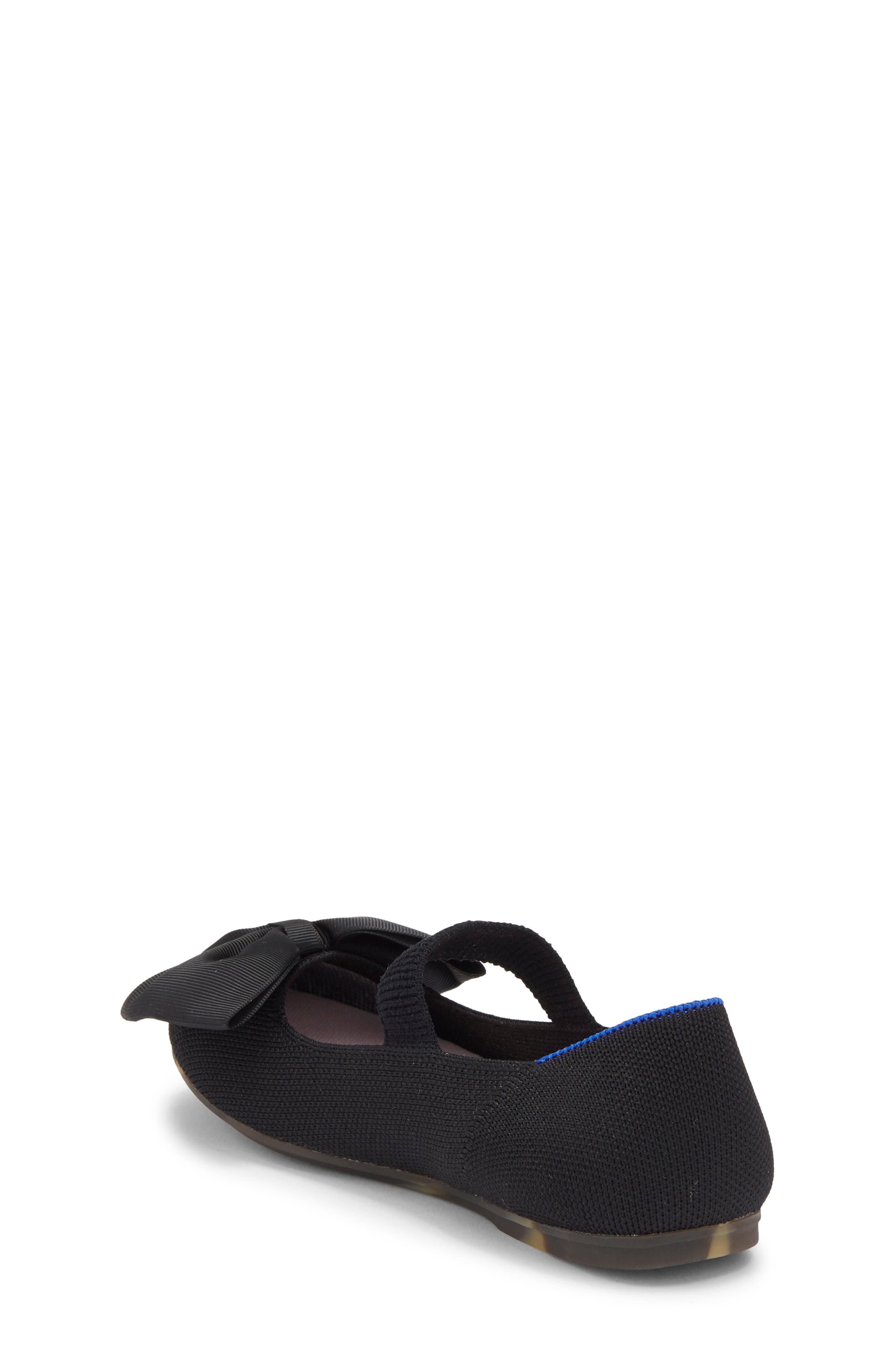 Rothy's Kids' The Big Bow Mary Jane Flat, Alternate, color, Black