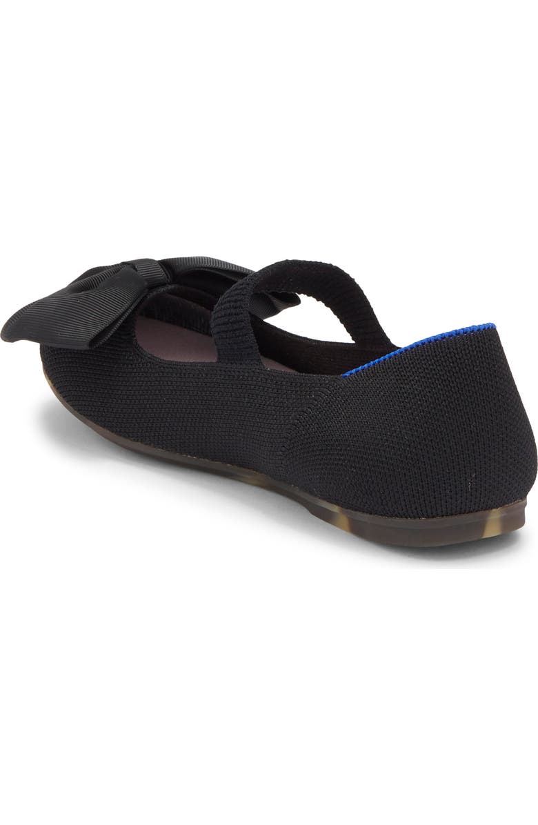 Rothy's Kids' The Big Bow Mary Jane Flat, Alternate, color, Black