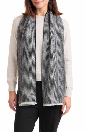 Bruno Magli Herringbone Cashmere Scarf