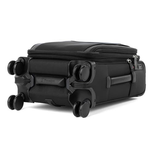 Travelpro Versapack + Lightweight Softside Expandable 20" Compact Carry On Spinner Luggage In Black