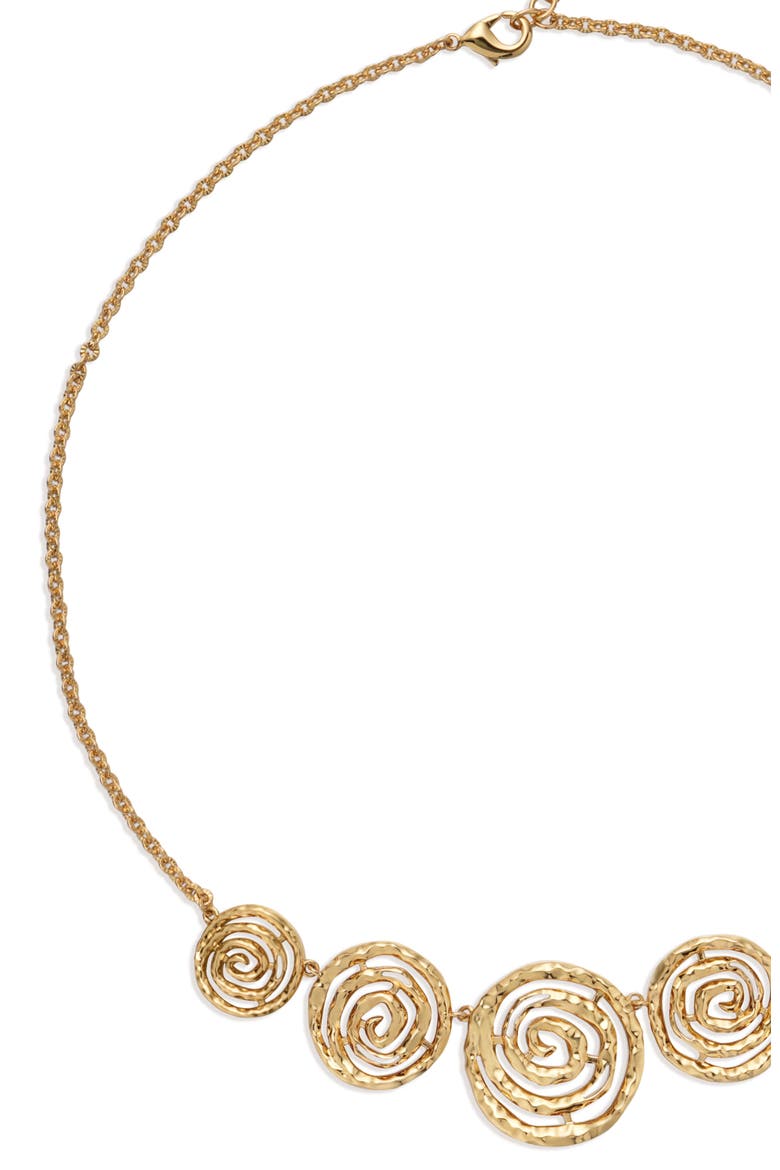 Eternal Spiral Small Necklace, Alternate, color, Gold
