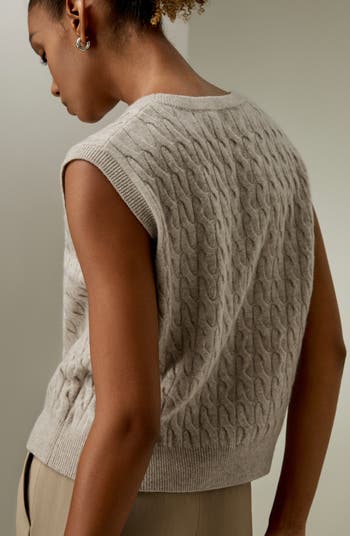 Sleeveless Cashmere Vest