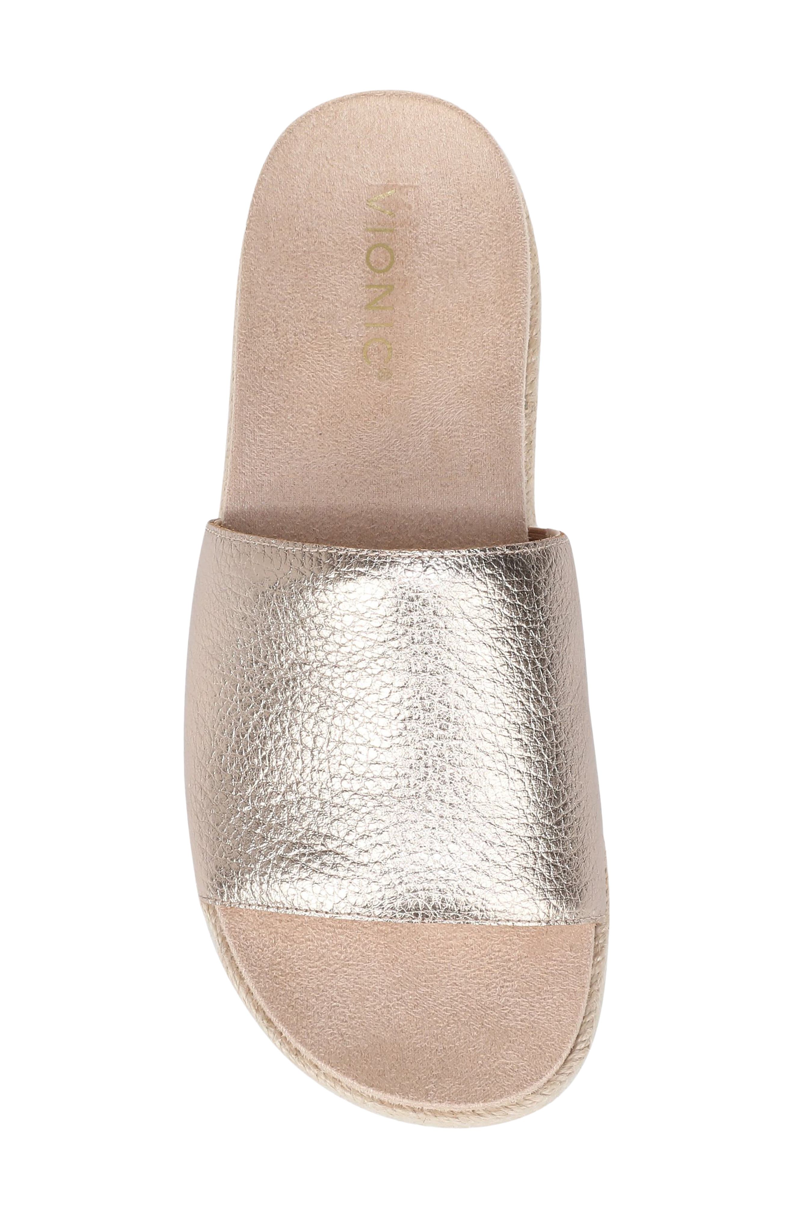 Yasmina Slide Sandal, Alternate, color, BRONZE