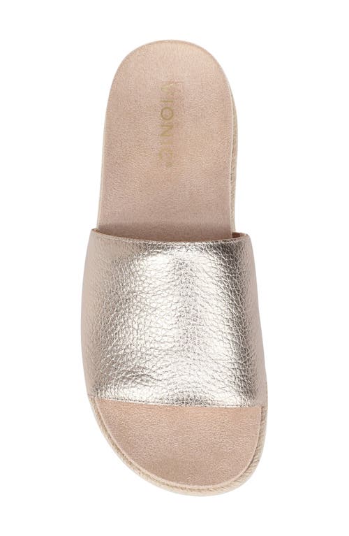 Vionic Yasmina Slide Sandal In Brown