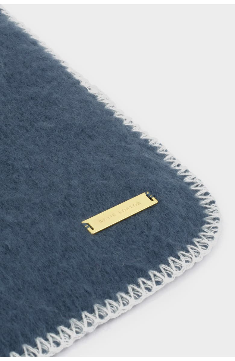 Katie Loxton Whipstitch Scarf in Navy, Alternate, color, Navy