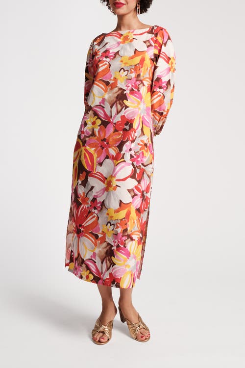 FRANCES VALENTINE FRANCES VALENTINE MINNOW MAXI DRESS SUN FLOWER COTTON POPLIN