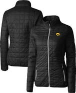 Cutter & Buck Women's Cutter & Buck Black Iowa Hawkeyes Rainier Eco Insulated Puffer Full-Zip Jacket