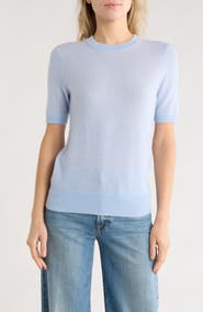 Nordstrom Short Sleeve Cashmere Sweater