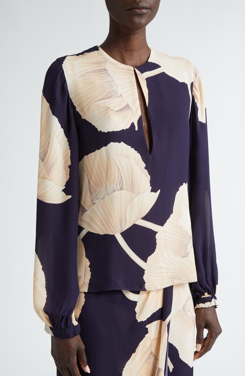 Johanna Ortiz Gotas Florales Silk Top, Alternate, color,