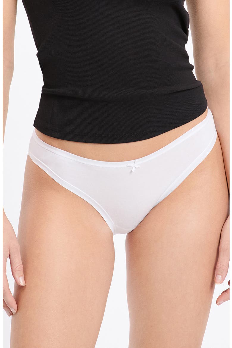 Jack 3-Pack Bikini Panties, Alternate, color, WHITE