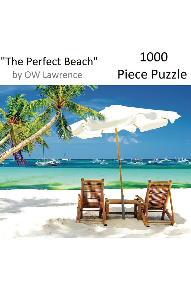 The Perfect Beach by O W Lawrence, 24 x 30 Inches, 1000 Piece Puzzle, Alternate, color, Multicolored