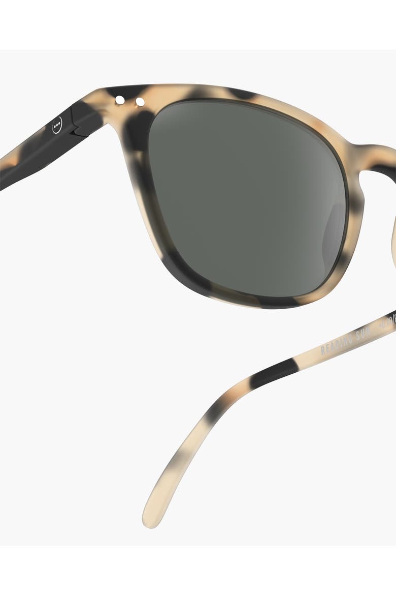 #E 49mm Trapeze Reading Sunglasses, Alternate, color, Light Tortoise