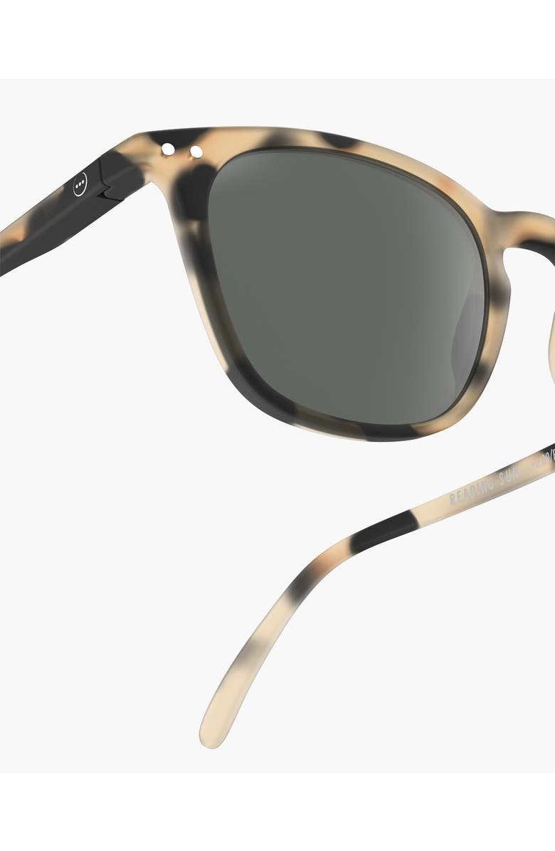 IZIPIZI #E 49mm Trapeze Reading Sunglasses, Alternate, color, Light Tortoise