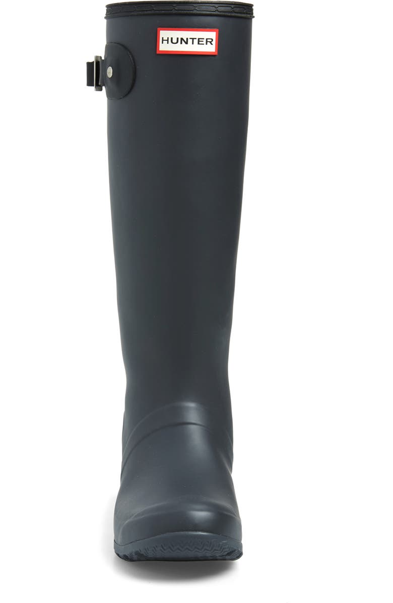 Hunter 'Tour' Packable Rain Boot, Alternate, color, Luna/ Black