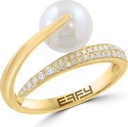 EFFY Diamond & Freshwater Pearl Ring